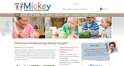 Desktop Screenshot of kinderdagverblijfmickey.nl