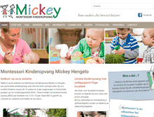 Tablet Screenshot of kinderdagverblijfmickey.nl